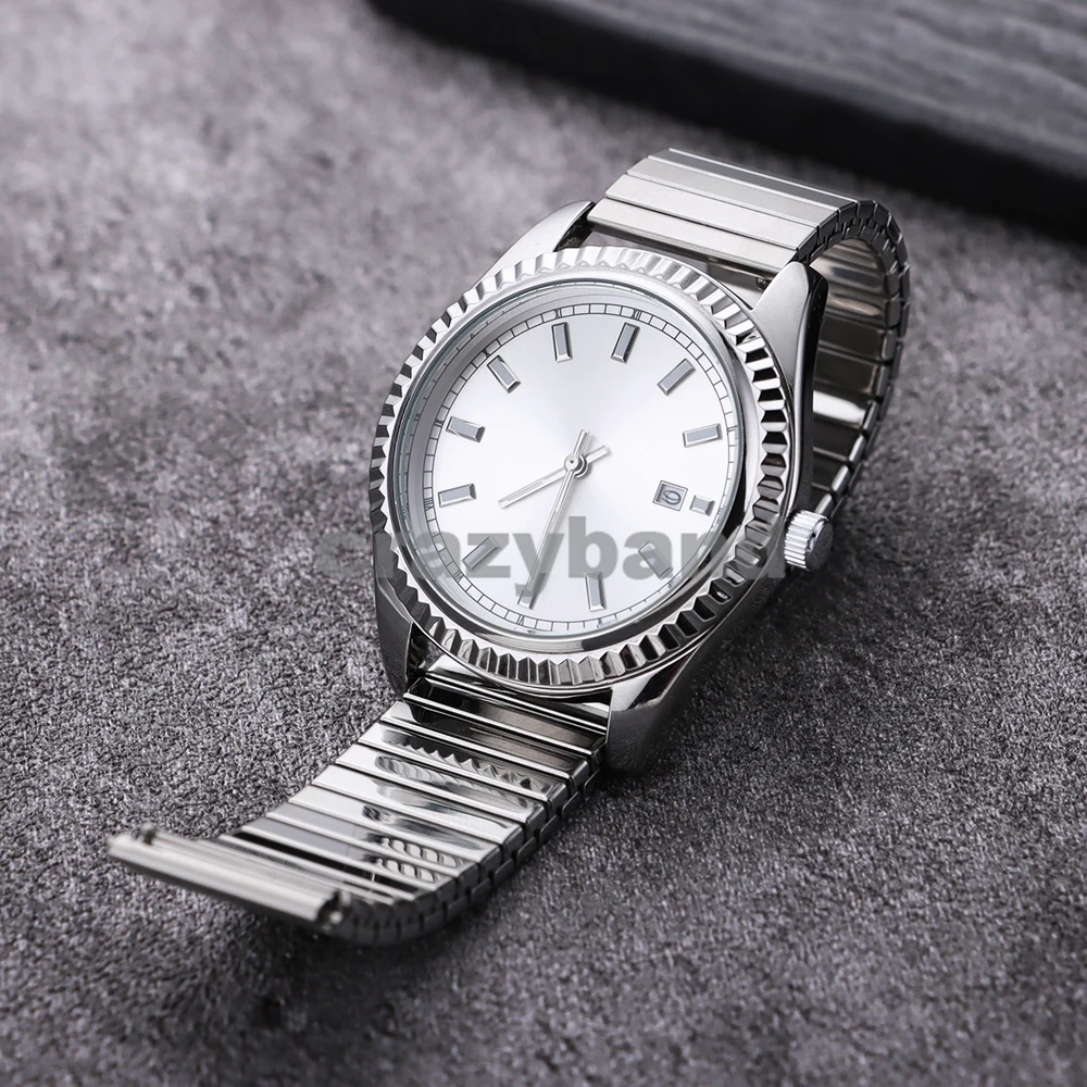 Stainless Steel Elastic Stretch Watch Band Bracelet - Universal Metal Expansion Strap
