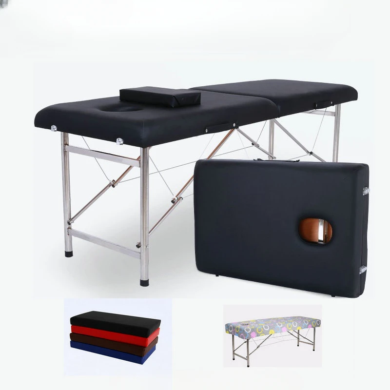 Tattoo Beauty Massage Tables Folding Pedicure Comfort Adjust Massage Tables Knead Home Lettino Estetista Salon Furniture QF50MT