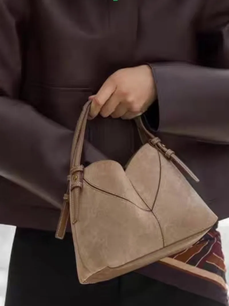 Fashion Patchwork Bucket Bags for Women Canvas Handbags and Purses Designer Shoulder Crossbody Bag Small Commuting Bag Female