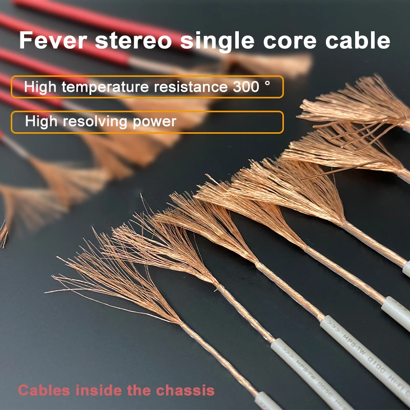 

Taiwan MPS Teflon fever level audio decoding CD power amplifier front and rear internal cable speaker divider internal cable