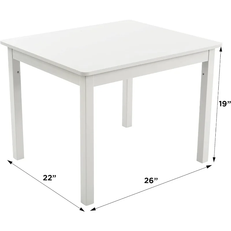 Table and Chair Set for Kids Humble Crew Tot Tutors Wood Table & 4 Chairs Set