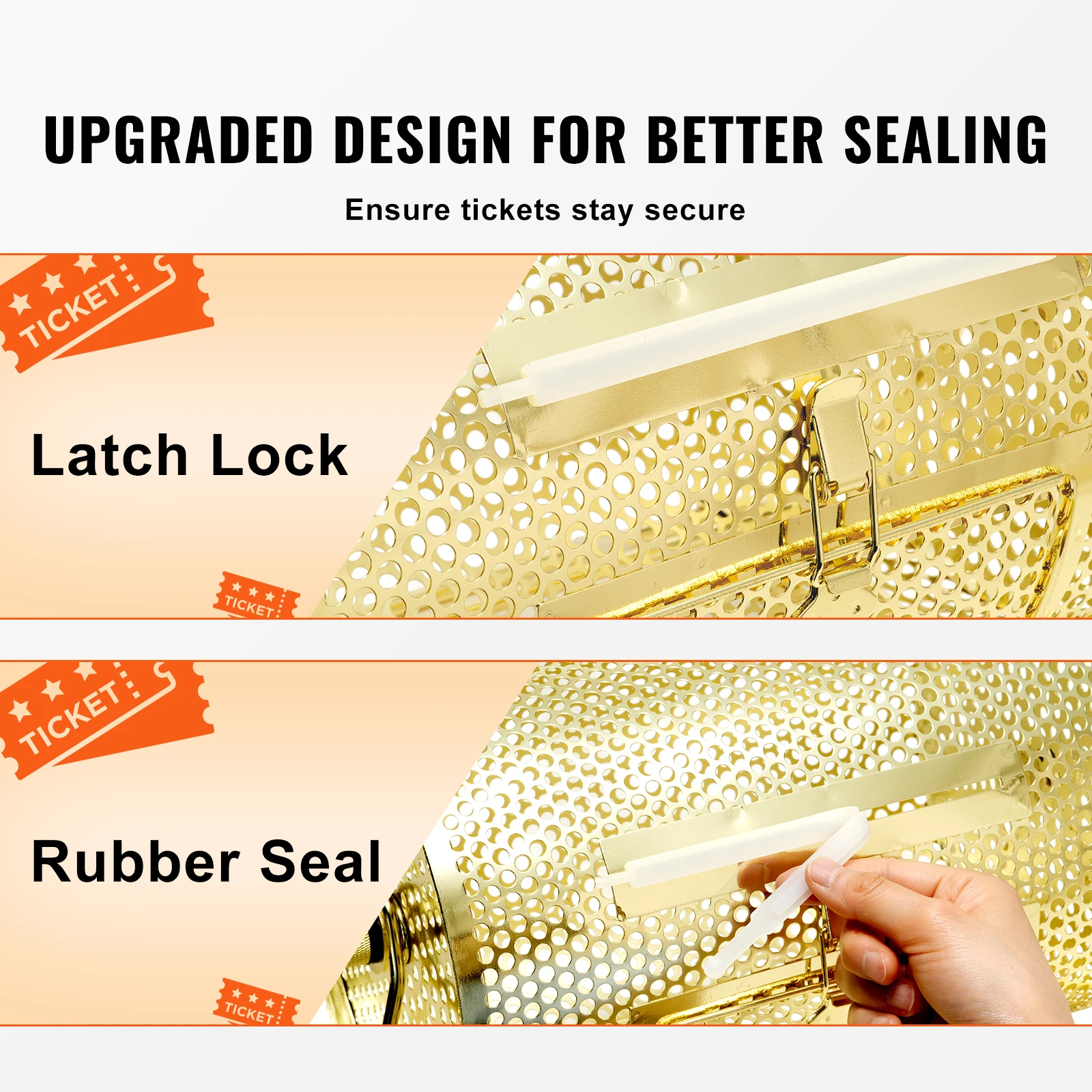 Brass Plated Raffle Drum for Parties and Events