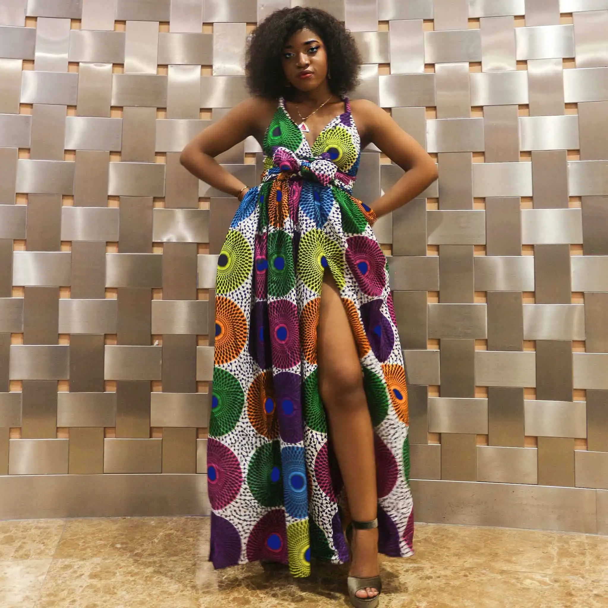 chinese dress ladies African Print Maxi Dress For Sale - African Clothing main image 1