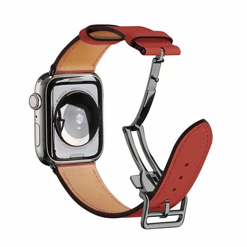 Premium Genuine Leather Watch Strap - Elegant Wristband