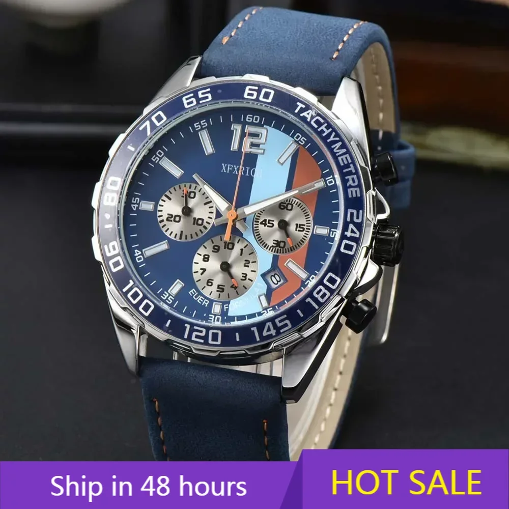 

Top Original Brand Quartz Watches For Mens Multifunction Classic Carrera Full Steel Watch Chronograph Automatic Date AAA Clocks