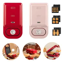 220V Electric Sandwich Maker Timed Multifunction Waffle Maker Cake Toaster Baking takoyaki Pancake Sandwichera Breakfast Machine 1