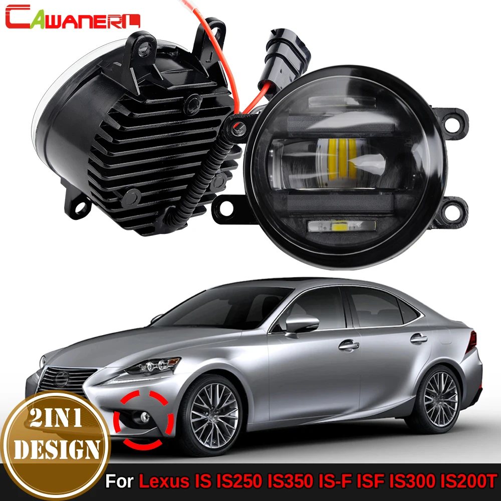 

2 X автомобильные Внешние фонарики, противотуманные фары в сборе, дневные ходовые огни DRL H11 для Lexus IS IS250 IS350 IS300 IS200T
