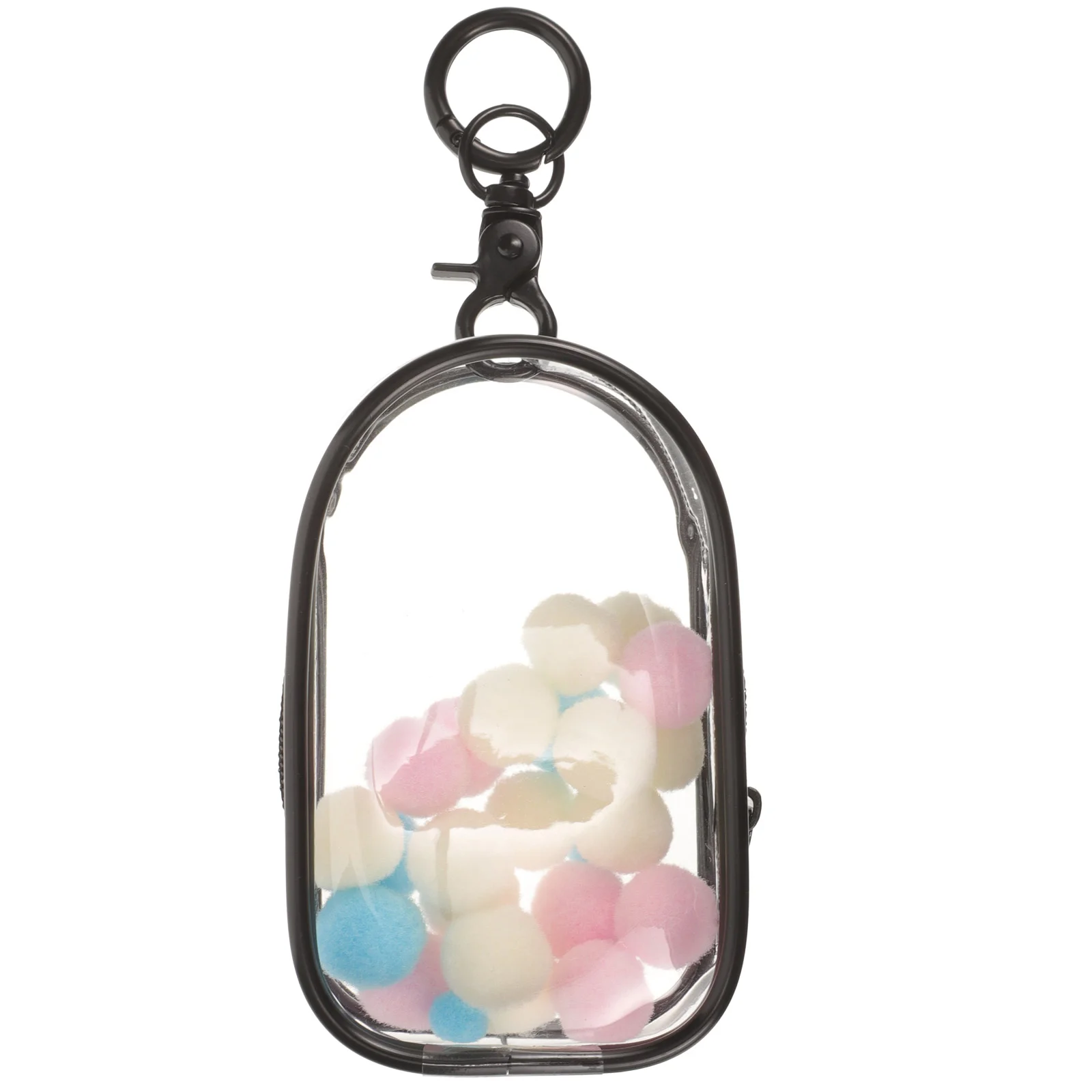 English title: Clear Figure Display Bag Keychain Portable Small Doll Storage Bag