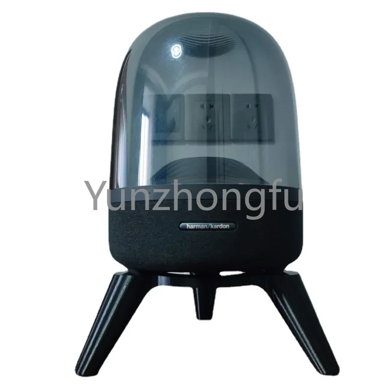 

Suitable for Hamanton Crystal 4 Desktop Stand Glass 3 Speaker Black Walnut Metal Amplifier Rack Base