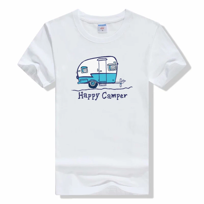 Happy Camper Printed Short Sleeve T-shirt 6