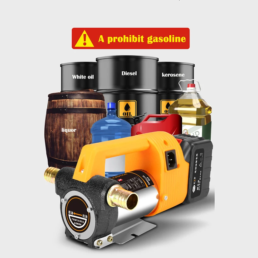 Fuel Transfer Pump for Diesel Kerosene Lithium battery electric  charging water Pump Household 24v Small Auto Refueling Oil Pump