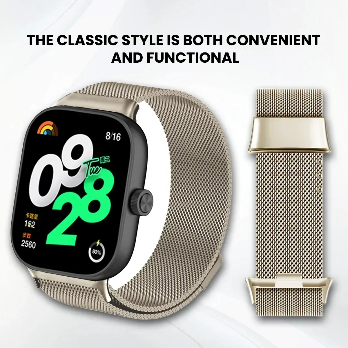 Elegant Milanese Loop Band - Premium Metal Strap & Bracelet