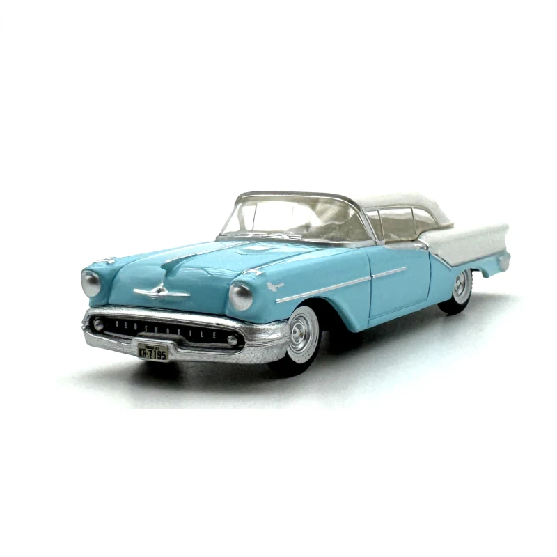1950 Oldsmobile Rocket 88 Coupe Crest Azul Con Tapa Negra 1/87 (HO) Scale Diecast Model Car Por - Foto 9