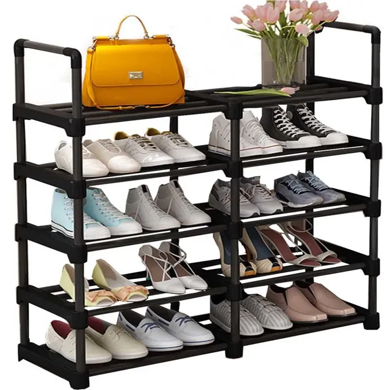 

Shoe Organizer, 20-24 Pairs Shoes Storage Organizer Metal Stackable&Removable Multifunctional Show Rack for Entryway,Closet and
