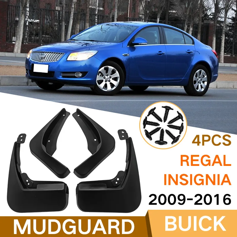 

MudFlaps FOR BUICK Regal 2009-2016 Insignia Car Splash Guards Fender Set Parts Front Rear Mud Flaps Automotive Accessories