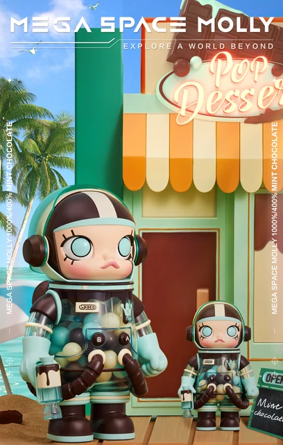 MEGA SPACE MOLLY フィギュア Mint Chocolate ポップマートメガ