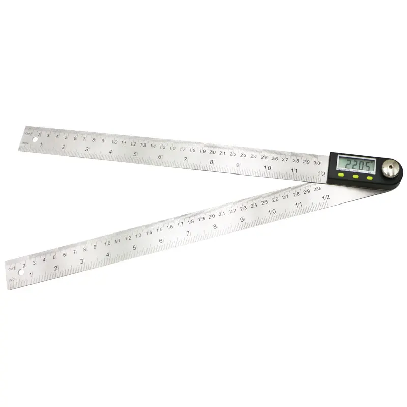 Digital LCD Angle Finder Protractor Stainless Steel 200/300mm Ruler 360°  .**/ 