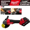 Milwaukee 125mm/100mm Brushless Angle Grinder 3 Gears Cordless Electric Polishing Variable Speed Cutting Machine 18V Power Tools 1