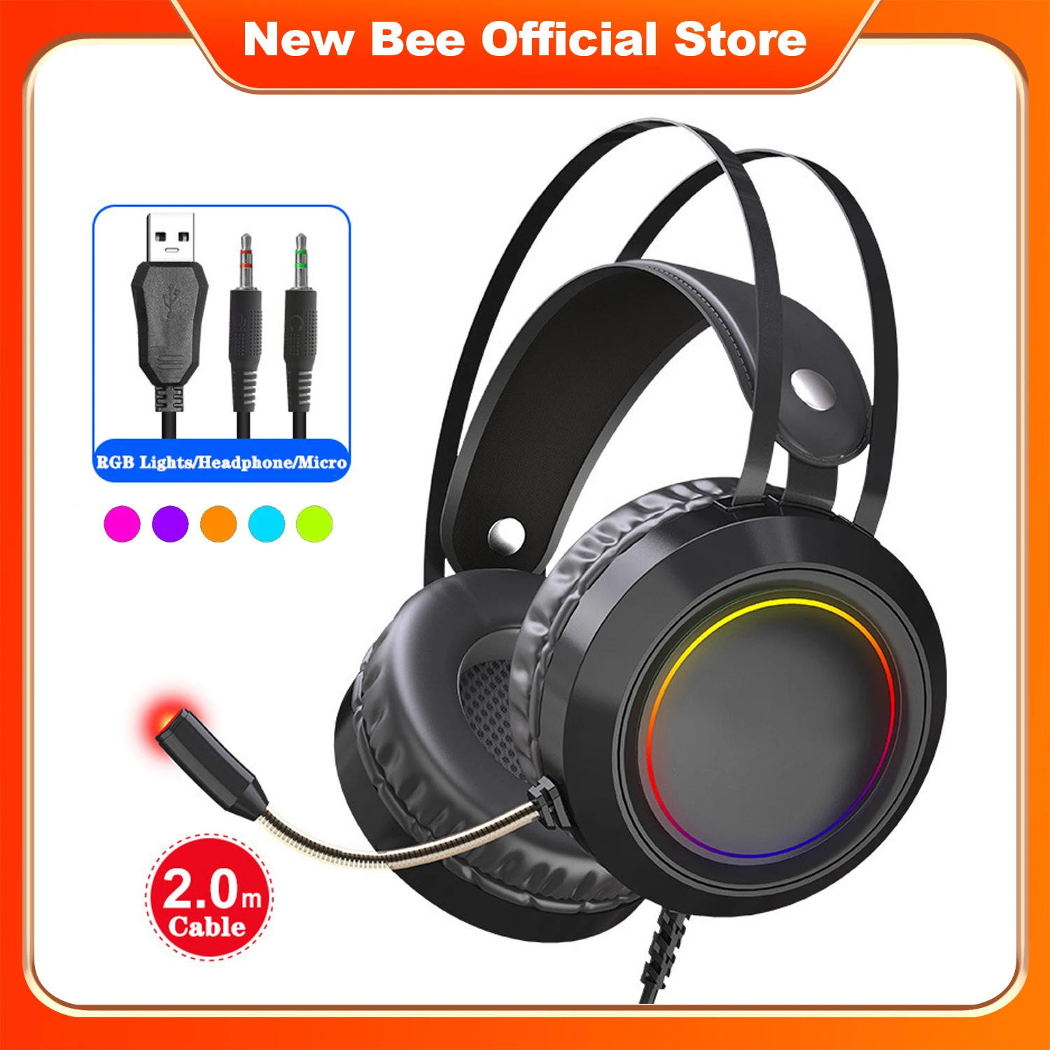 New Bee Auriculares Con Microfono New Bee Auriculares De