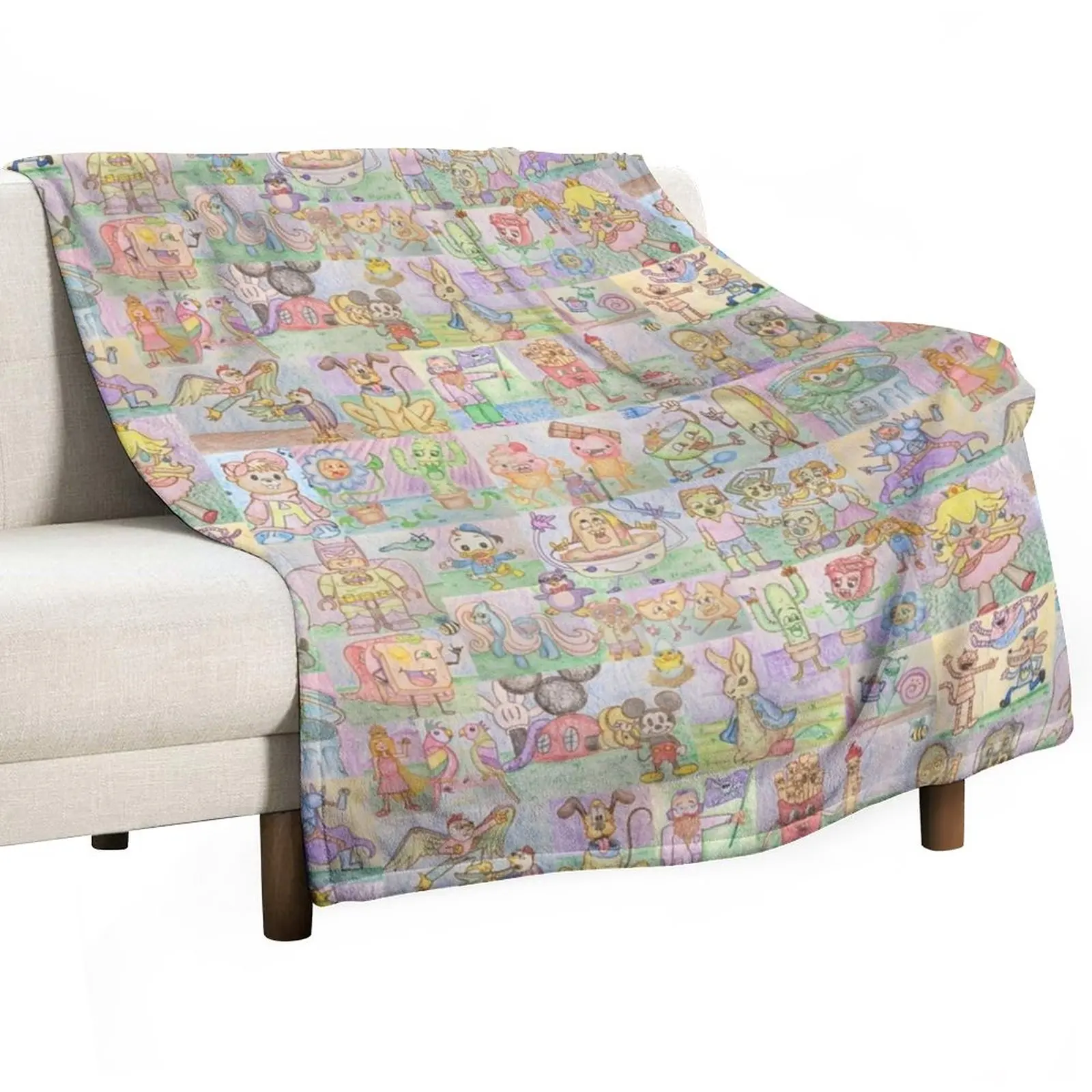 

Draw With Dustin! Classroom Backdrop 02 Throw Blanket Luxury Blanket sofa anime