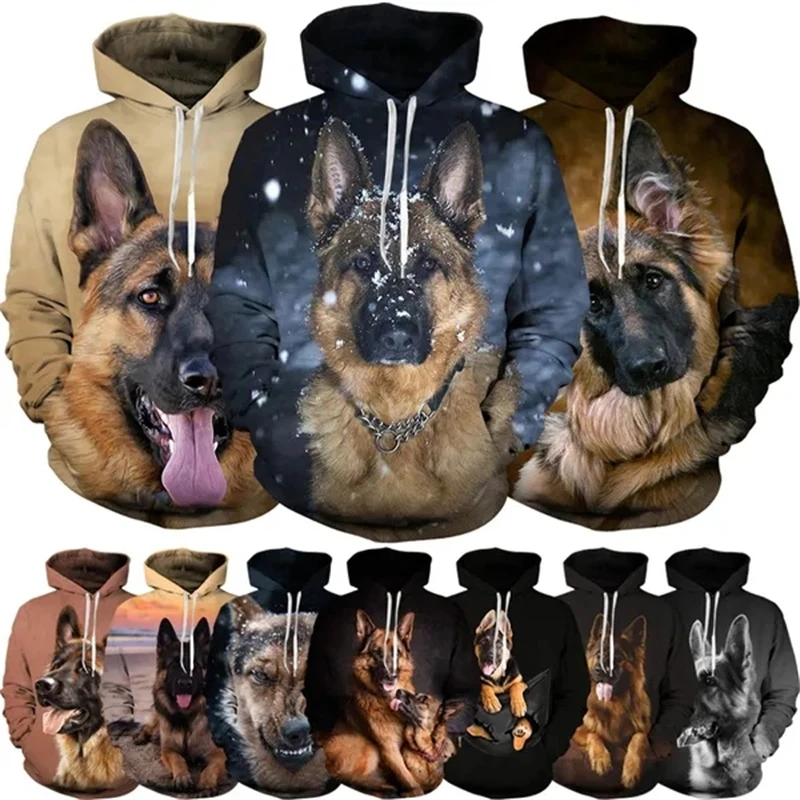 

Unisex Funny Dog 3D Printed Cute Hoodie German Shepherd Hoodie Tops Casual Fashion Pullovers Sweater Hooded Mens Clothes Hoody