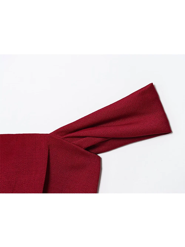 TFMLN Women's Off Shoulder Mini Dresses 2025 New Solid Color Folds Design Slimming Sleeveless Mini Dress Elegant Lady Clothing