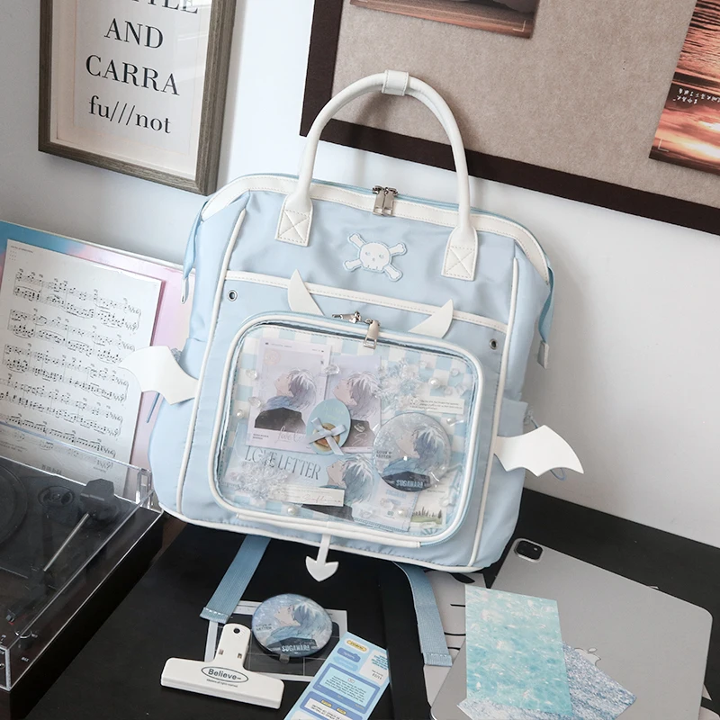Transparent Ita School Bag Large Capacity Mochilas Mujer Daily Using Mochila All-match Student Backpack Original Women Bags 2