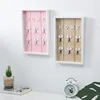 Wall Mounted Key Holder Wooden Key Organizer Hanger With 6 Hook Wall Decorative Holder Key Holder Wall Minimalist Wall Hook 3