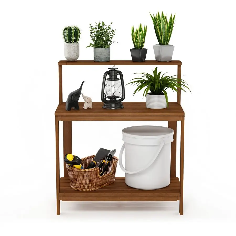 Tioman Outdoor Potting Bench - storage