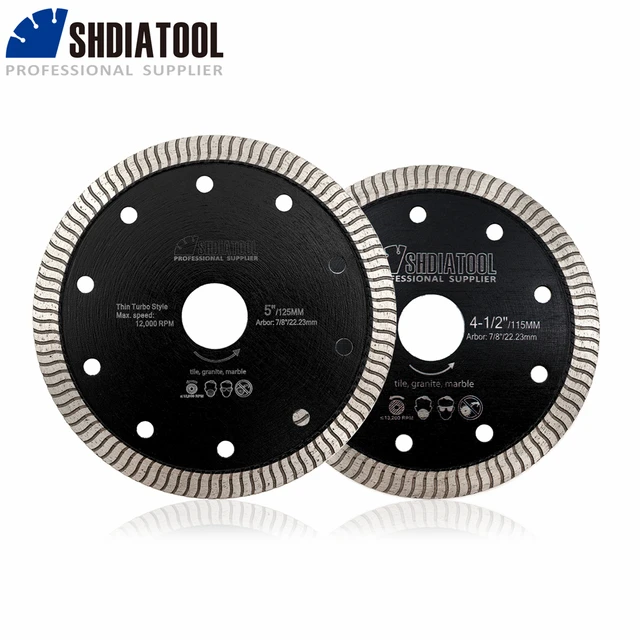 Disco Diamantato SHDIATOOL 115mm Per Taglio E Smeriglio - 2 Pezzi Per Piastrelle Porcellana E Marmo - Foto 3