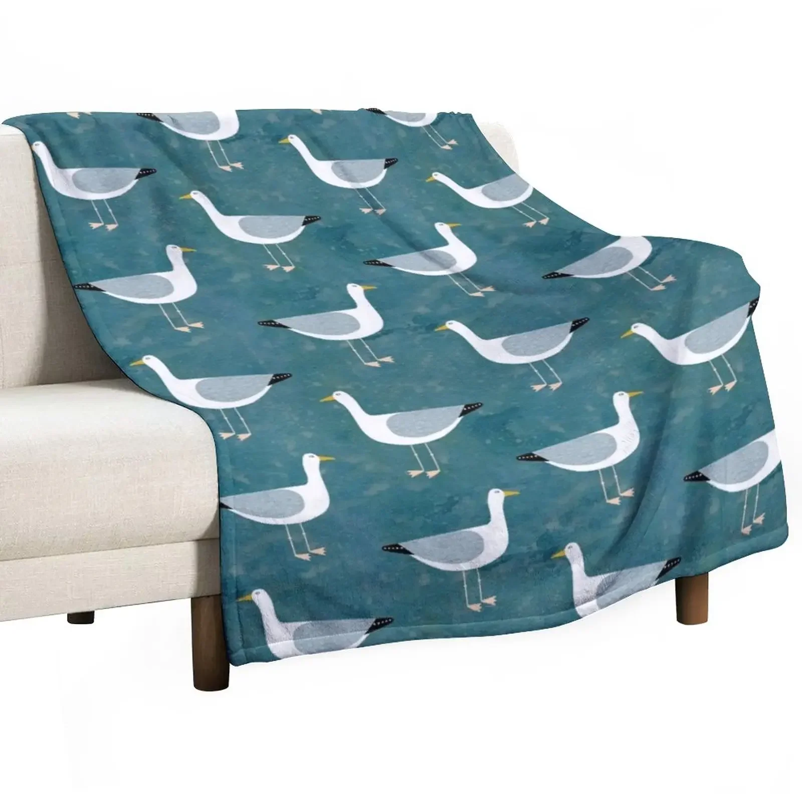 

Seagull Standing Throw Blanket Kid'S Heavy Furry Blankets