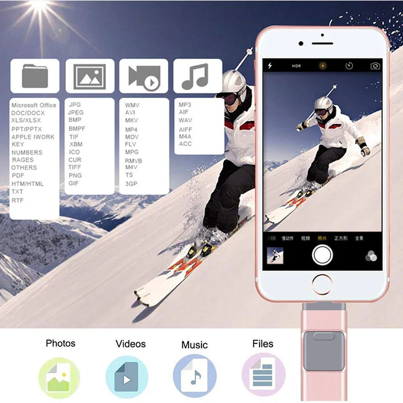 Clé USB montrant un design compact