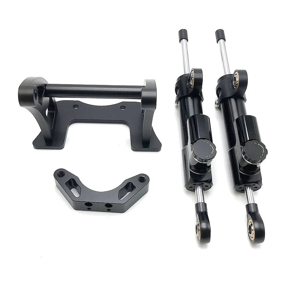 듀얼 트론 빅터 럭셔리 썬더 II 스쿠터용, 이중 방향 스티어링 댐퍼 키트, 댐퍼 어셈블리, 방진, 2 개-Freehip.co.kr