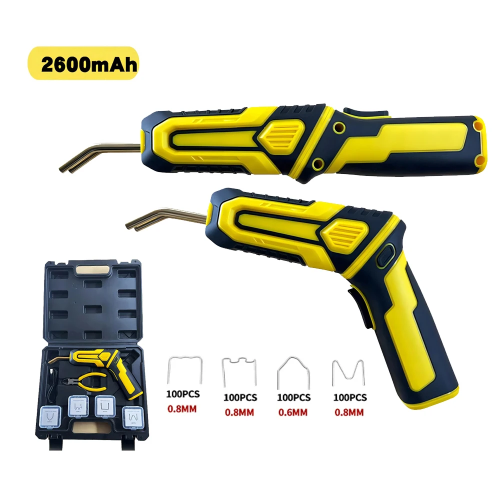 

U50 Plastics Welding Machine Foldable Handle Car Panel Crack Repairs Kit Plastics Repairing Tool Set with 400PCS Stapling Nails