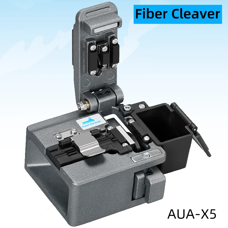 COMPTYCO AUA-X5 Optical Fiber Cleaver FTTH High Precision Cutting Tool Fiber Optic Cable Cutting Knife 16 Surface Blade ct 50 fiber cleaver blade for ct 06 ct 08 ct 30 ct 50 fiber optic cutting knife blade made in china