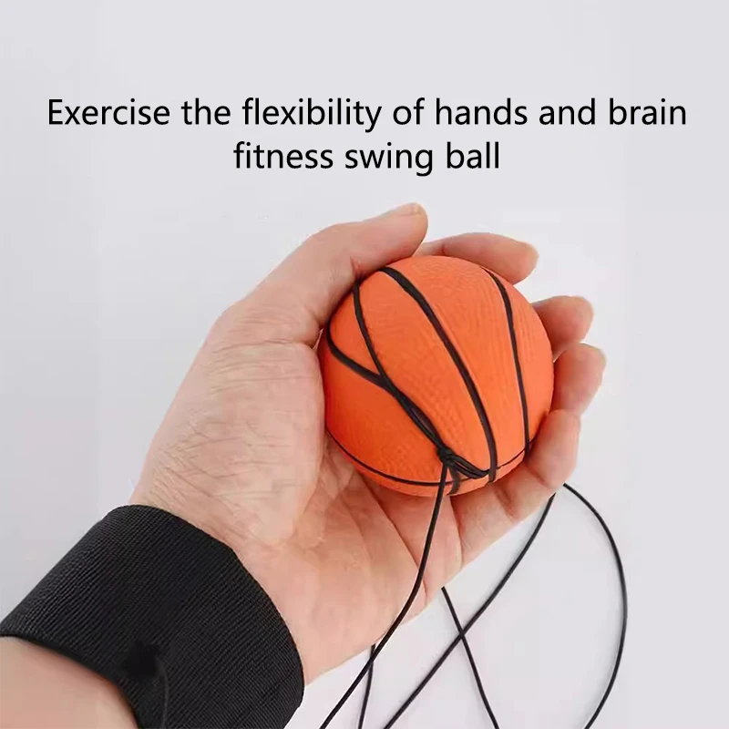 Wrist Return Hand Ball Sponge Rubber Rebound Ball With Rope Stress Relief Toy For Kids Toys Wrist Exercise Hand Strengthening hand strengthener wrist exerciser hand grip strengthener hand grip trainer