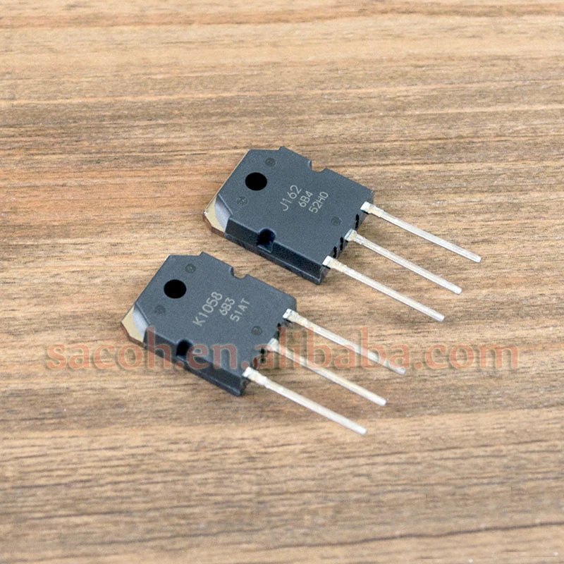 10 Paia/Lotto 2 Sk1058 K1058 2 Sj162 J162 To-3P 7A 160V Transistor Mosfet Complementare