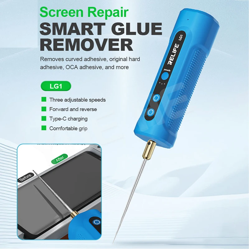 RELIFE LG1 Gear Glue Remover Intelligent Degumming Machine OCA Glue Remover Screen Remover for MobilePhone Repair Hand Tool Sets