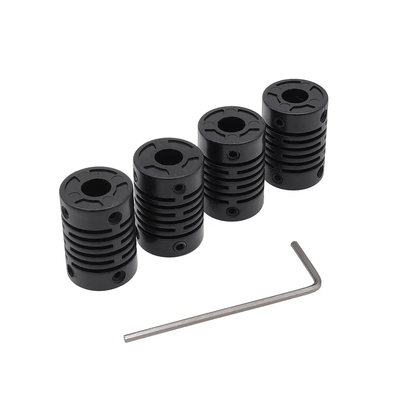 Plastic glass fiber Shaft Couplings 4mm diameter aperture Suitable 3~4mm Shaft allowable torque 1N.m shaft coupler,shaft connector,rigid shaft coupler