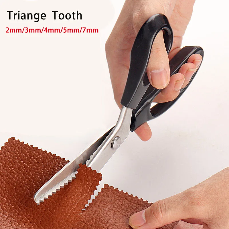 Forbici Seghettate Professionali Per Tessuti - Forbici A Zig-zag Per Sartoria, Taglio Preciso, Colore Blu