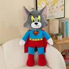 MINISO 40cm Disney Tom and Jerry Plush Toys Cute Cartoon Superman Plushies Stuffed Animals Doll Toys Kids Birthday Gifts 3