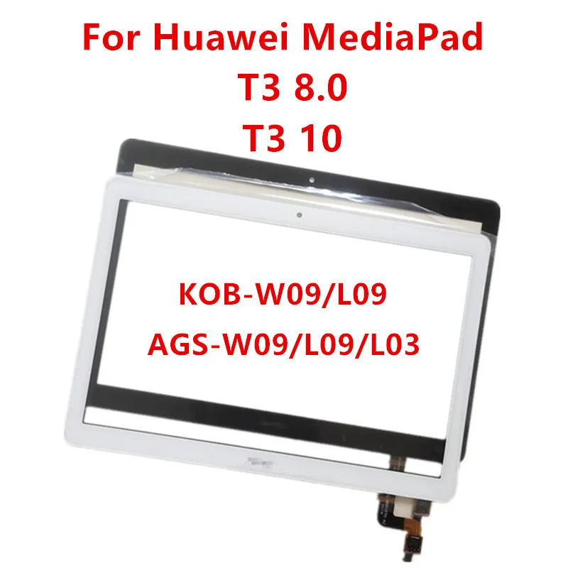 Touch Screen For Huawei MediaPad T3 8 10 KOB L09 W09 AGS L03 Digitizer Sensor LCD Display Front
