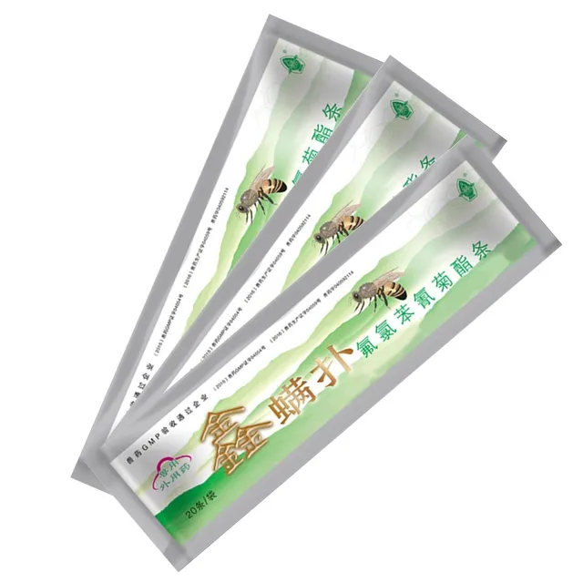 Flualvalinate Csíkok Anti Varroa Atka Vezérlő Azonnali Gyilkos Mitetikus Méhgyógyászat Kártevőirtó Méhész Gyógyszerek - Image 5