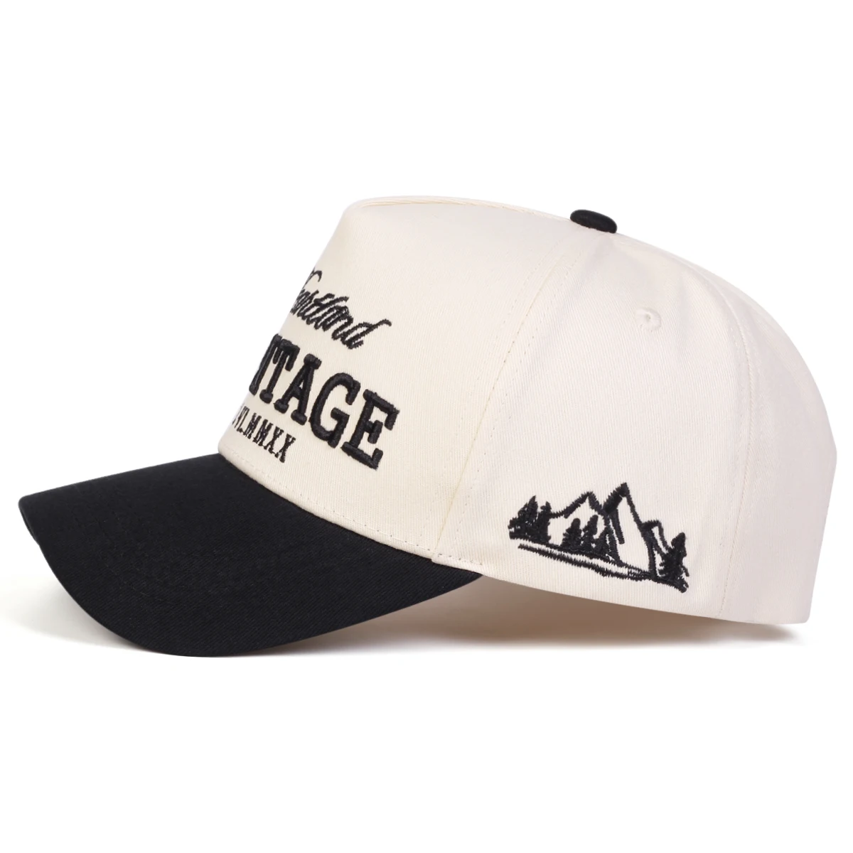 Unisex HERITAGE Baseballkappen mit Buchstabenstickerei, Frühling und Herbst, für den Außenbereich, verstellbare Freizeithüte, Sonnenschutzhut, Sportkappe – Detail 3
