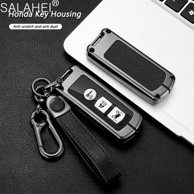 Nuova Custodia Per Chiave A Distanza Intelligente Per Auto In Pelle In Lega Di Zinco Per Honda Pcx Forza 300 Airblade 125 C125 Super Cub Scooter Vario