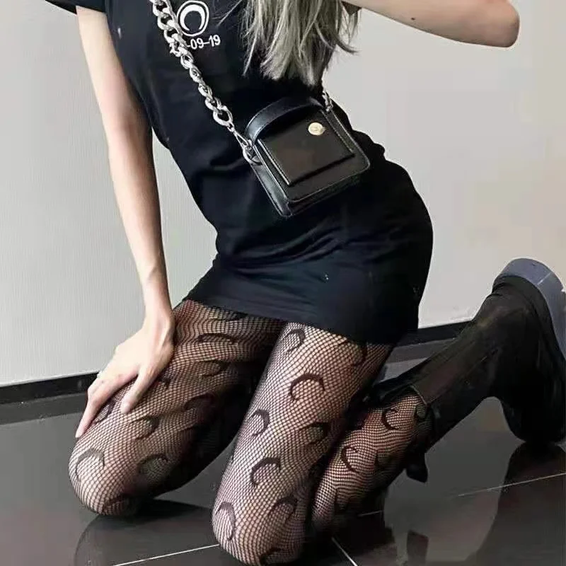 Women's Fishnet Pantyhose Black Skull Designer Tights Goth Pirate Halloween  Fancy Dress Party Stockings Black Tights Women