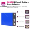 EU US STOCK 3.2V 360Ah LiFePO4 Battery 10000+ Cycles Brand New for Camping RV Boats Yacht Golf Carts Forklift Solar Cells NO TAX 3