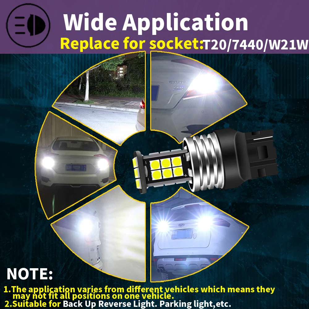 12V 21W W21W Capless Brake/Indicator/Reverse/Rear Fog bulb