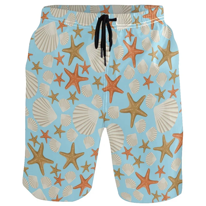 

Cartoon 3d Print Duck Starfish Beach Shorts Men Casual Kids Surfing Board Shorts Swimsuits Swim Trunks Short Pants Clothing