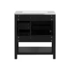 30inch Transitional Style Bathroom Vanity Cabinet Combo with Ceramic Sink Soft Close Door 1
